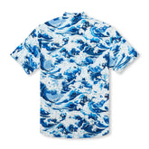 Chemise à manches courtes avec col camp et imprimé Match